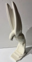 Jacques Adnet Flight of the Pigeon Ceramic Sculpture