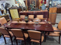 French Art Deco Dining Room Suite 8 Chairs and 3 Matching Side Pieces