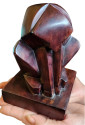 Jan Joel Martel Cubist Art Deco Monkey Baboon Wood Rare 1930