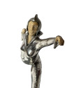 Art Deco Silvered Bronze Dancer with Ball on Marble