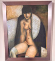 Cubist Female Art Deco Style Canvas Original Painting