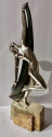 Art Deco French Sculptor Phillippe Draped Woman for Ovington Shop New York
