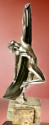 Art Deco French Sculptor Phillippe Draped Woman for Ovington Shop New York
