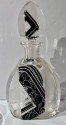 Decanter and Glasses by Karl Palda with Black Modernist Pattern