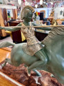 Art Deco Equestrian Sculpture of Athena by Melo