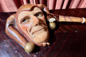 Roland Paris Mask and Walking Cane Rare Art Deco