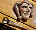 Roland Paris Mask and Walking Cane Rare Art Deco