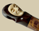 Roland Paris Mask and Walking Cane Rare Art Deco