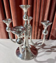 Hungarian Sterling Modernist Art Deco Candlesticks: Rare Matching Pair