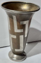 French Art Deco Dinanderie Metalware Vase Signed George