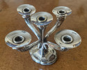 Silver Art Deco Candelabra Cluster by Plata Lappas