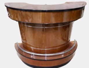 Art Deco Bar in Custom Black and Gold Finish