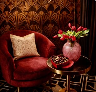 Art Deco French Etched Glass Vase by Degue