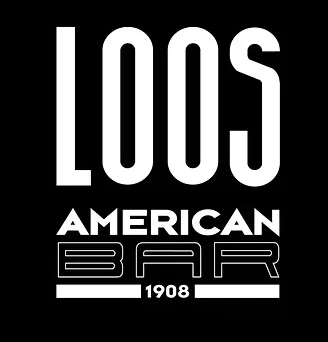 Logo of Loos American Bar with the year 1908 in white on a black background